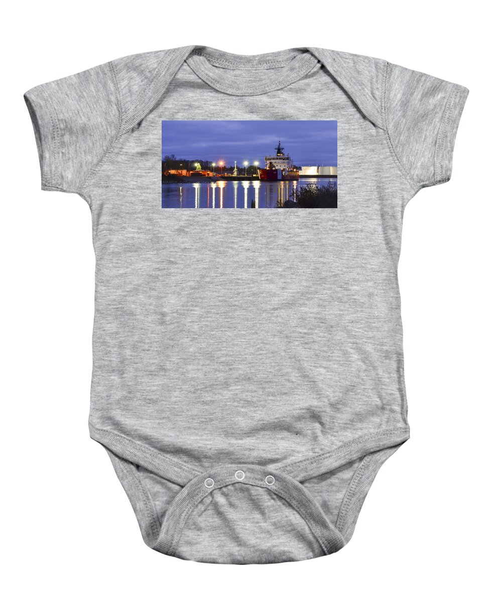 Coast Guard Baby Onesie featuring the photograph Red White and Blue by Steve L'Italien