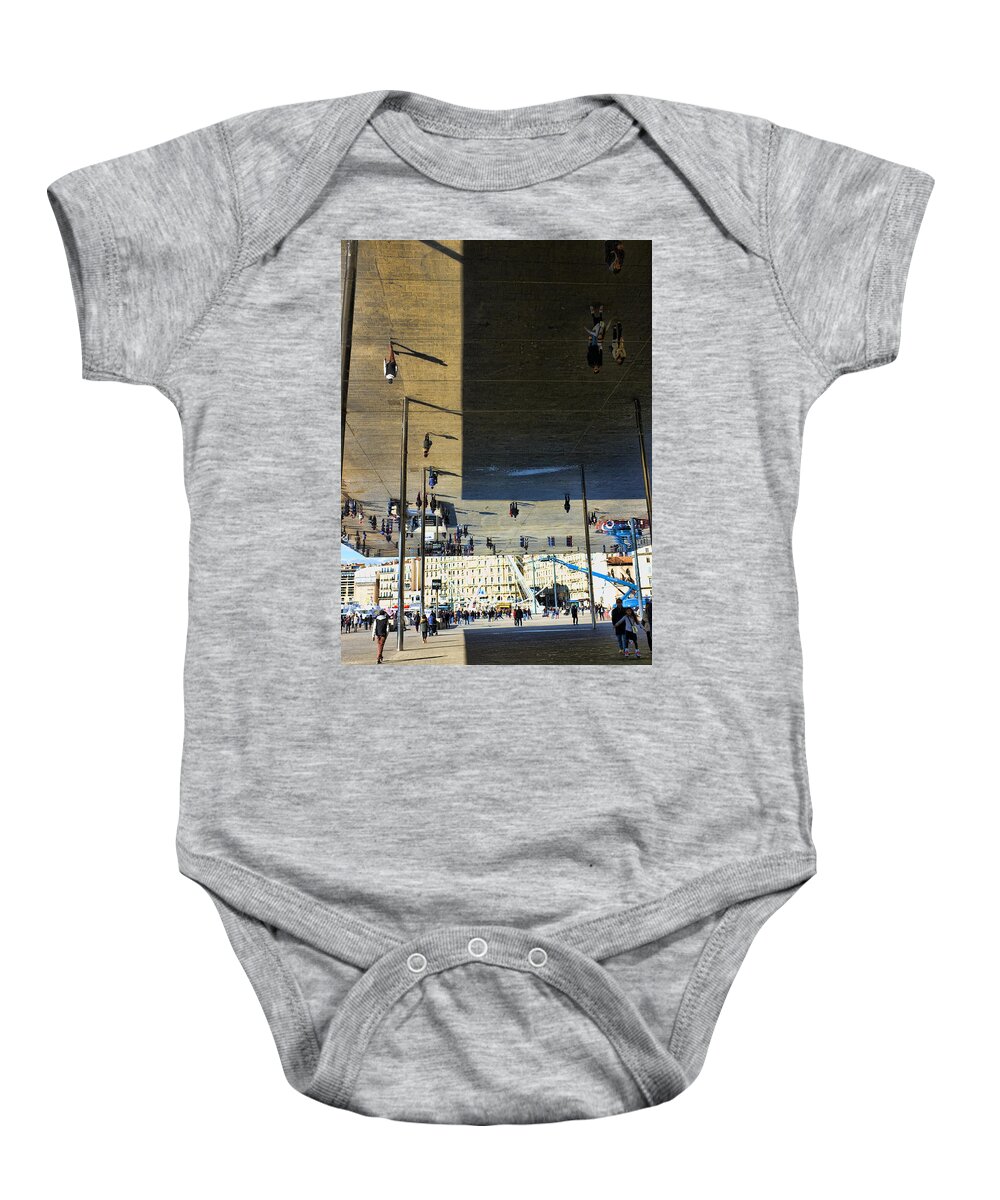 Marseille Baby Onesie featuring the photograph Reflection of Marseille by Hugh Smith