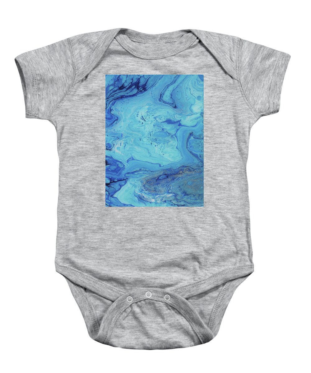 Organic Baby Onesie featuring the painting Reflection by Tamara Nelson