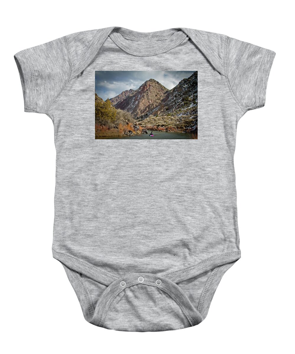  Baby Onesie featuring the photograph Rio Grande Racecourse in Winter by Atom Crawford