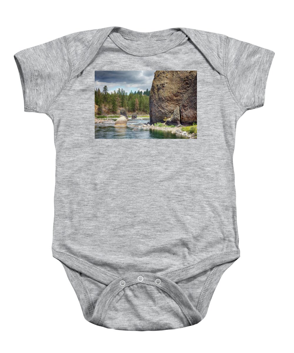 Washington Baby Onesie featuring the photograph Riverside State Park by Hugh Smith