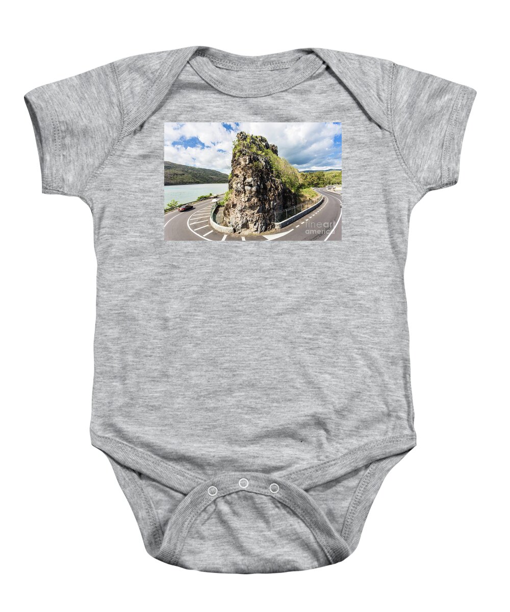 Africa Baby Onesie featuring the photograph Road in Mauritius island by Didier Marti