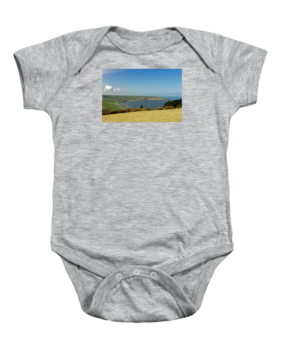 Britain Baby Onesie featuring the photograph Robin Hood's Bay from Ravenscar by Rod Johnson