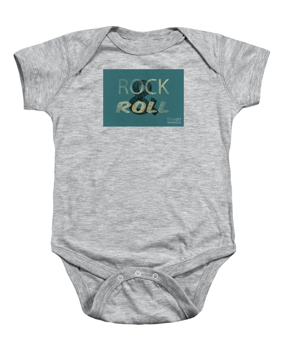 Music Baby Onesie featuring the photograph Rock and Roll by Edward Fielding