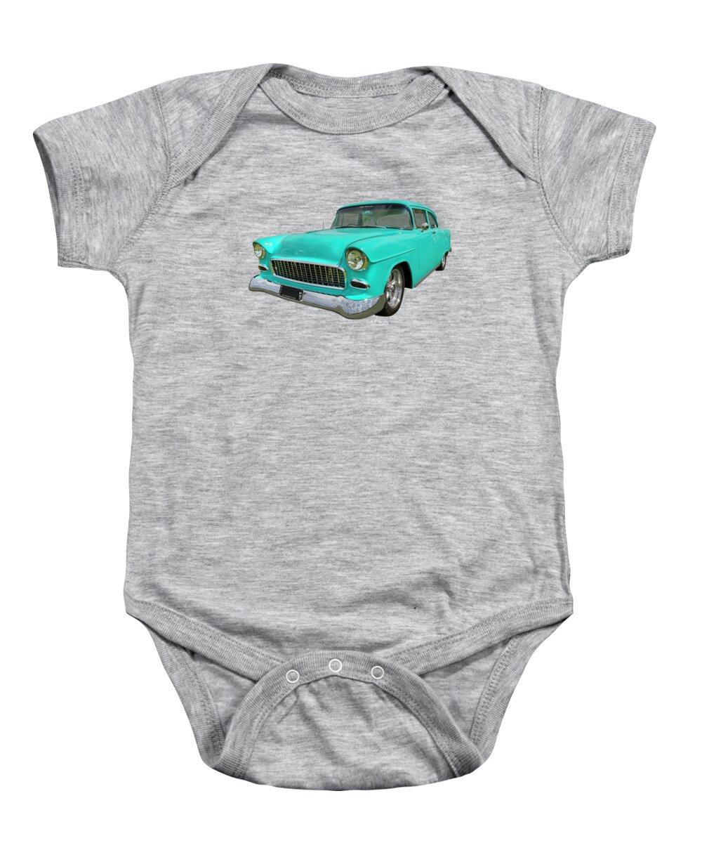 Car Baby Onesie featuring the photograph Rock n Roll 55 by Keith Hawley