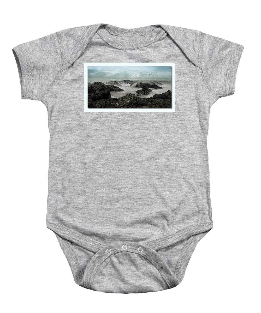 Forster Nsw Australia Baby Onesie featuring the digital art Rocky Forster 66881 by Kevin Chippindall