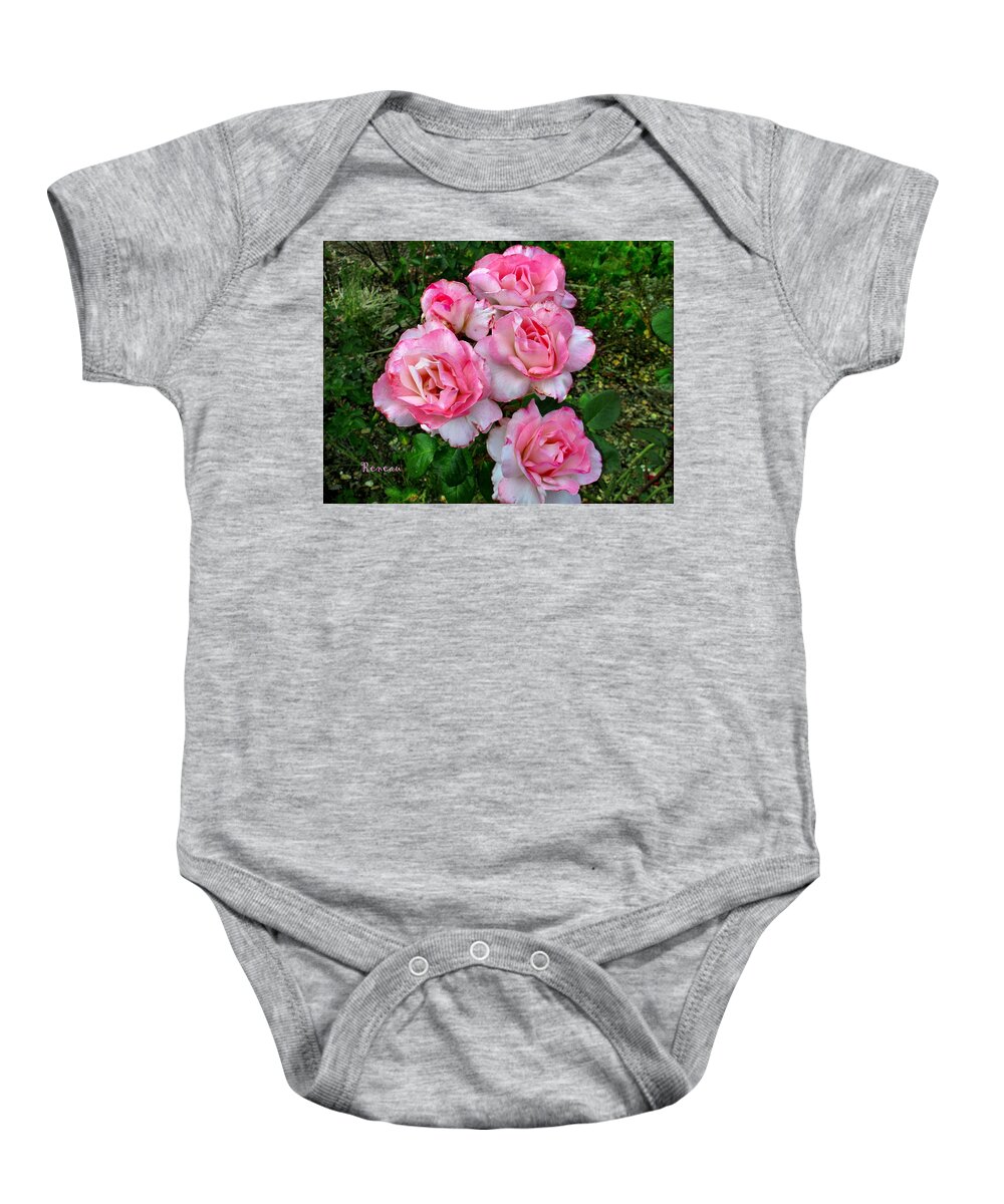 Roses Baby Onesie featuring the photograph Roses With Ruffles by A L Sadie Reneau