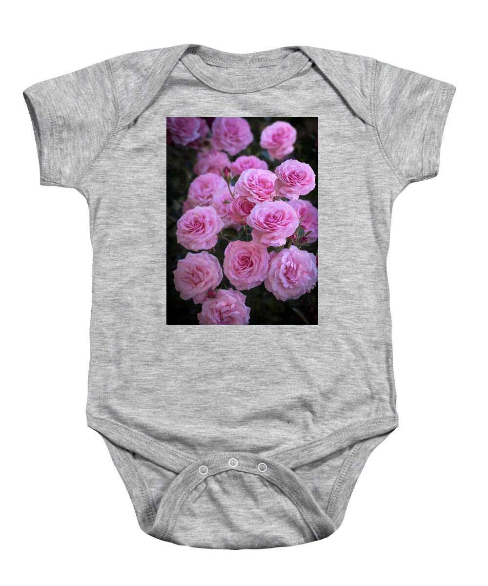 Roses Baby Onesie featuring the photograph Rosey Gathering by Vanessa Thomas
