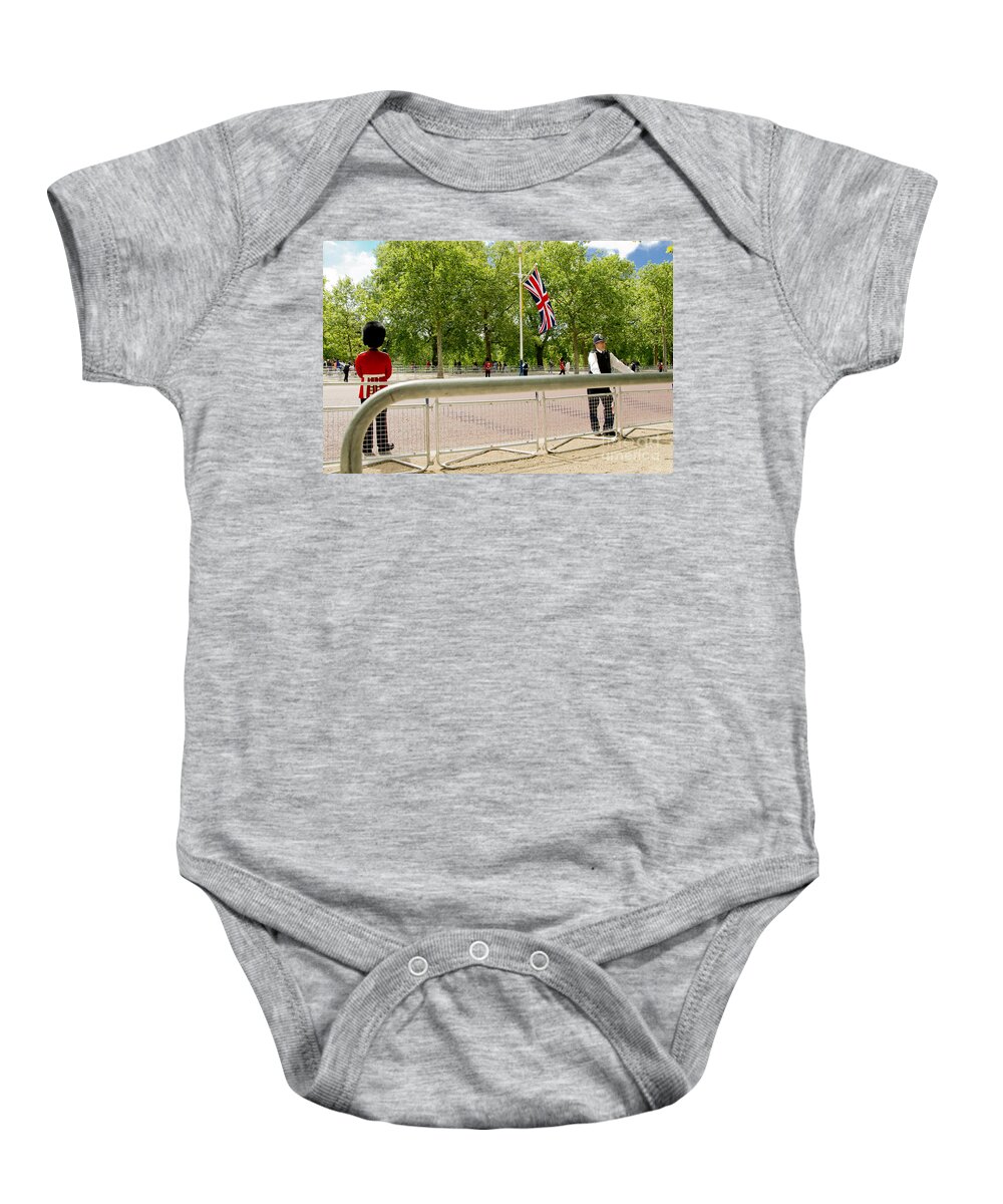London Baby Onesie featuring the photograph Royals are coming. by Elena Perelman