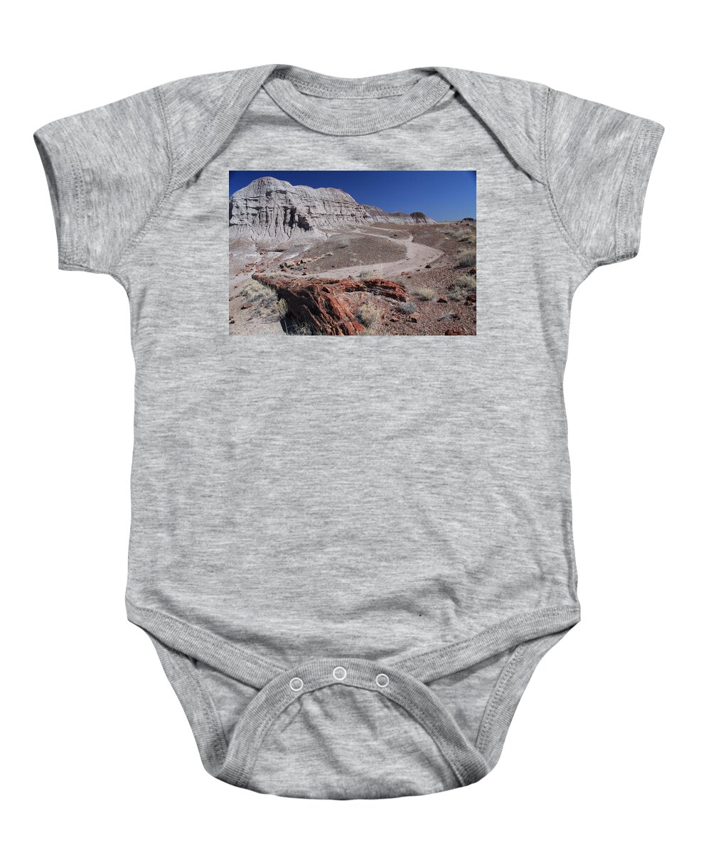 Landscape Baby Onesie featuring the photograph Runoff Obstacle by Gary Kaylor