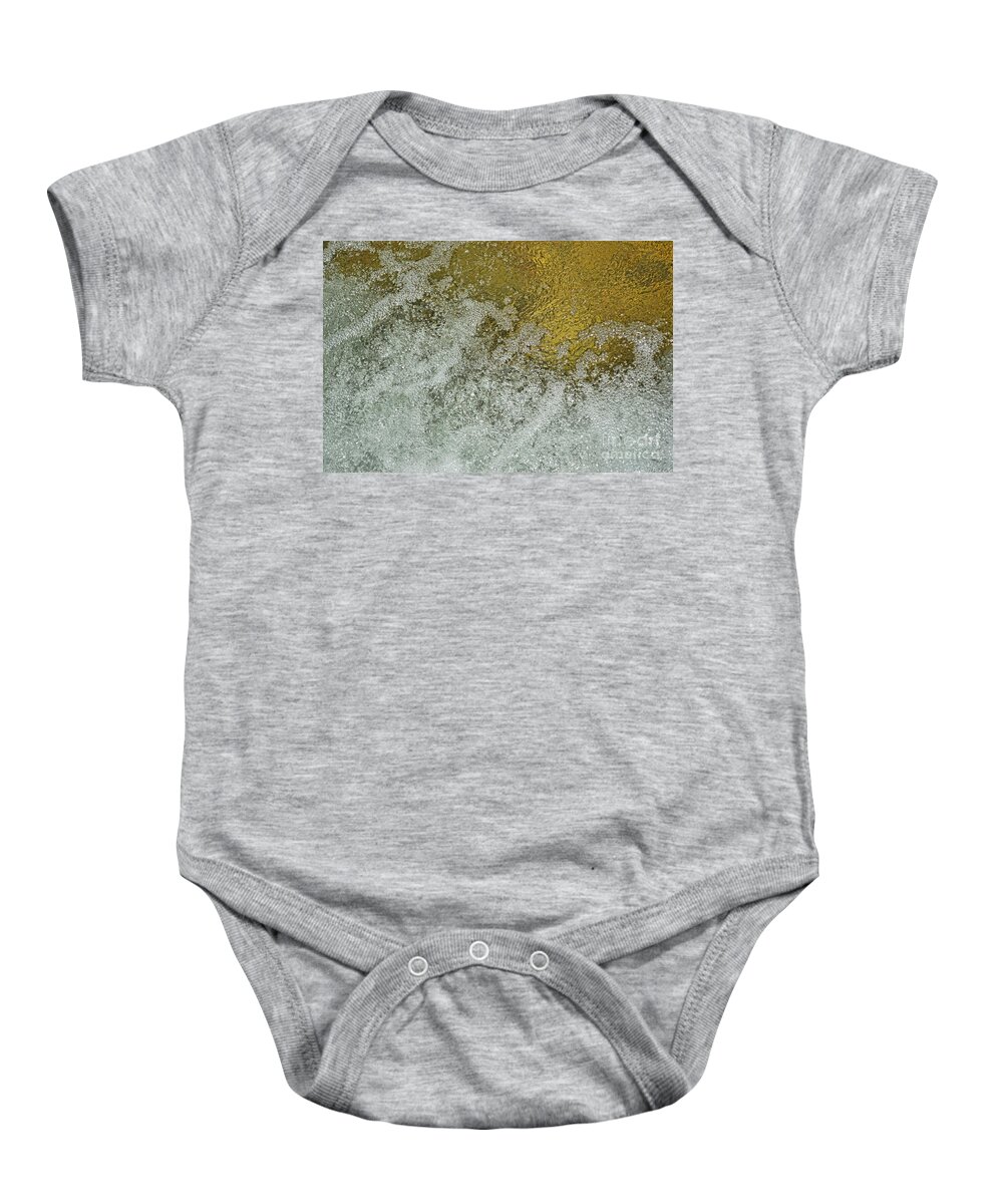  Baby Onesie featuring the photograph Rushing Water and Sunlight by Debbie Portwood