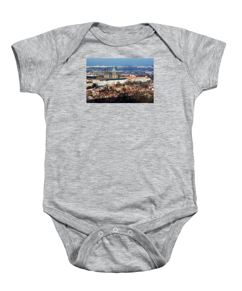Lawrence Baby Onesie featuring the photograph Saint Vitus Cathedral 2 by Lawrence Boothby