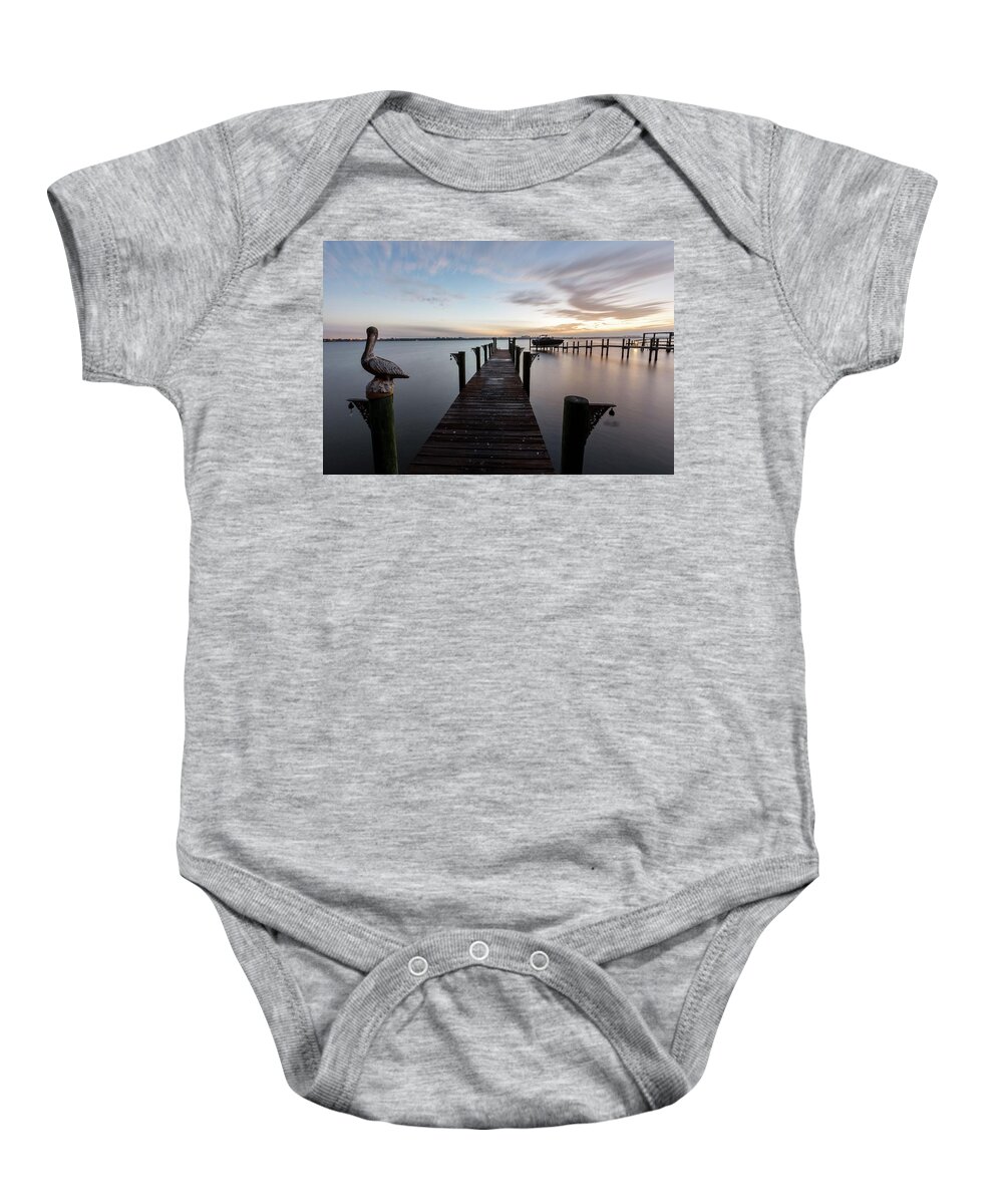 Florida Baby Onesie featuring the photograph Sarasota Bay Sunrise by Paul Schultz