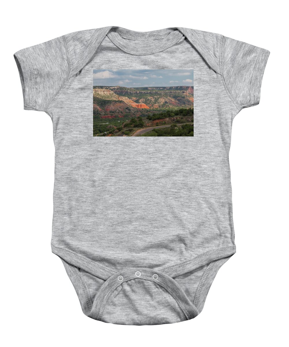 Nature Baby Onesie featuring the photograph Scenic View of Palo Duro Canyons by Judy Wright Lott