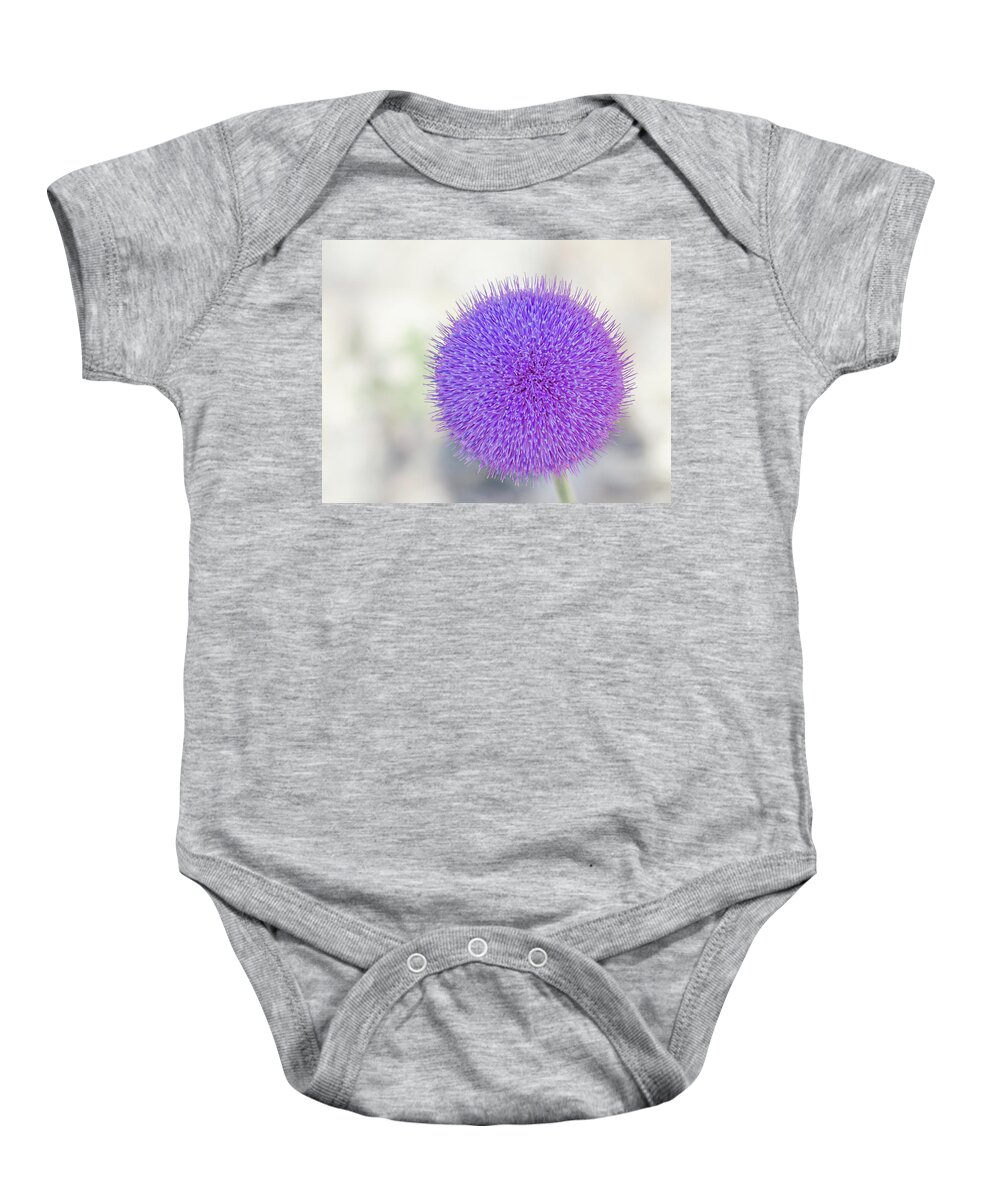 Scotch Baby Onesie featuring the photograph Scotch thistle by Rick Mosher