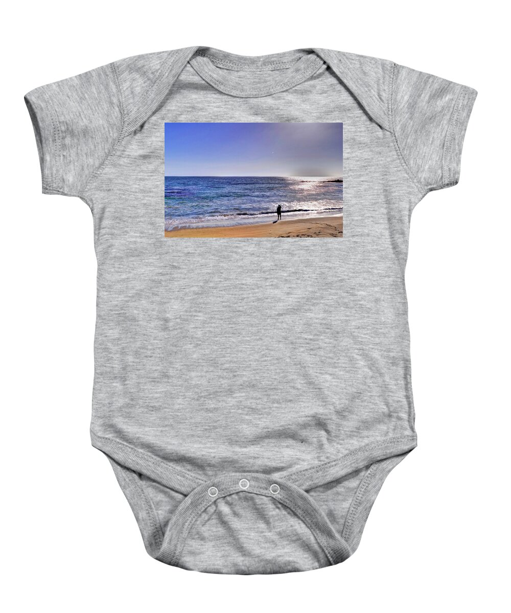Landscape Baby Onesie featuring the photograph Searching to the Sea by Matt Swinden