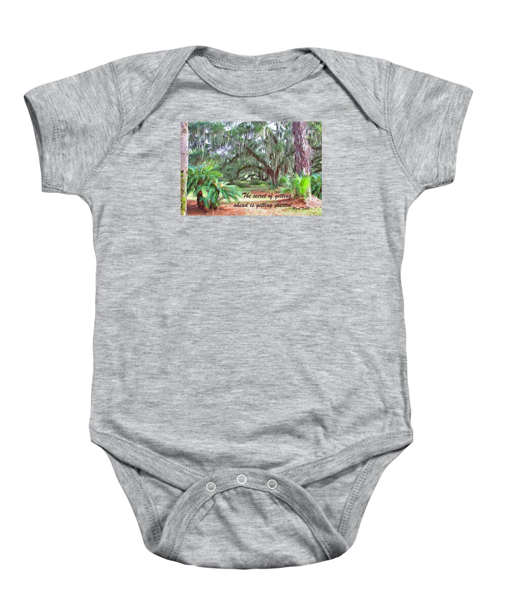 11369 Baby Onesie featuring the photograph Secret Pathway by Gordon Elwell