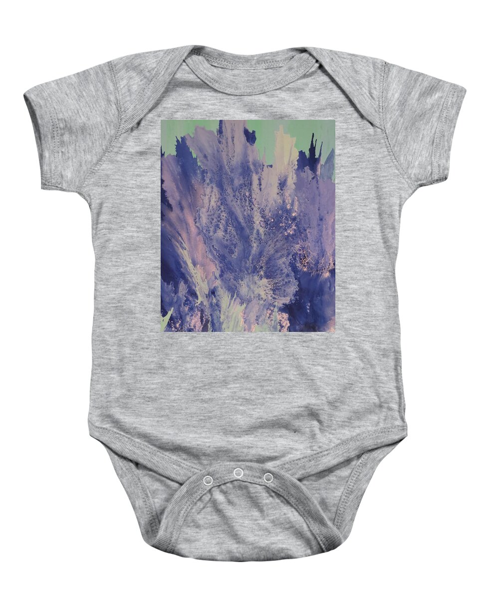 Abstract Baby Onesie featuring the painting Serendipity by Soraya Silvestri