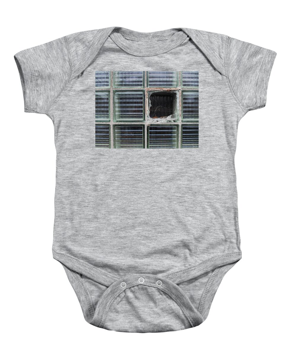 Square Baby Onesie featuring the photograph Shattered Square by Christopher Brown