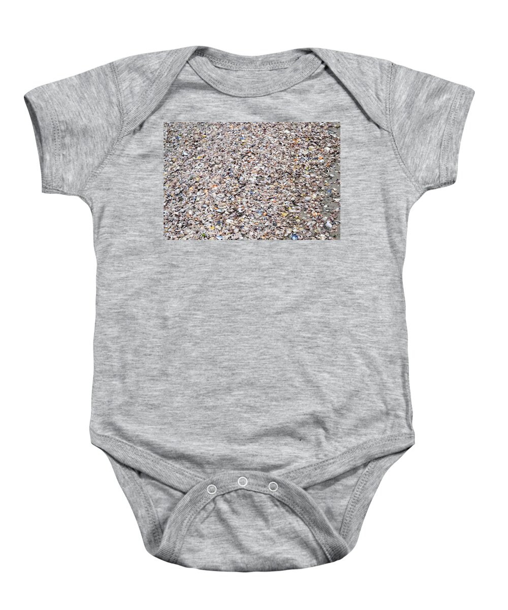 Shells Baby Onesie featuring the photograph Shells by Dani McEvoy