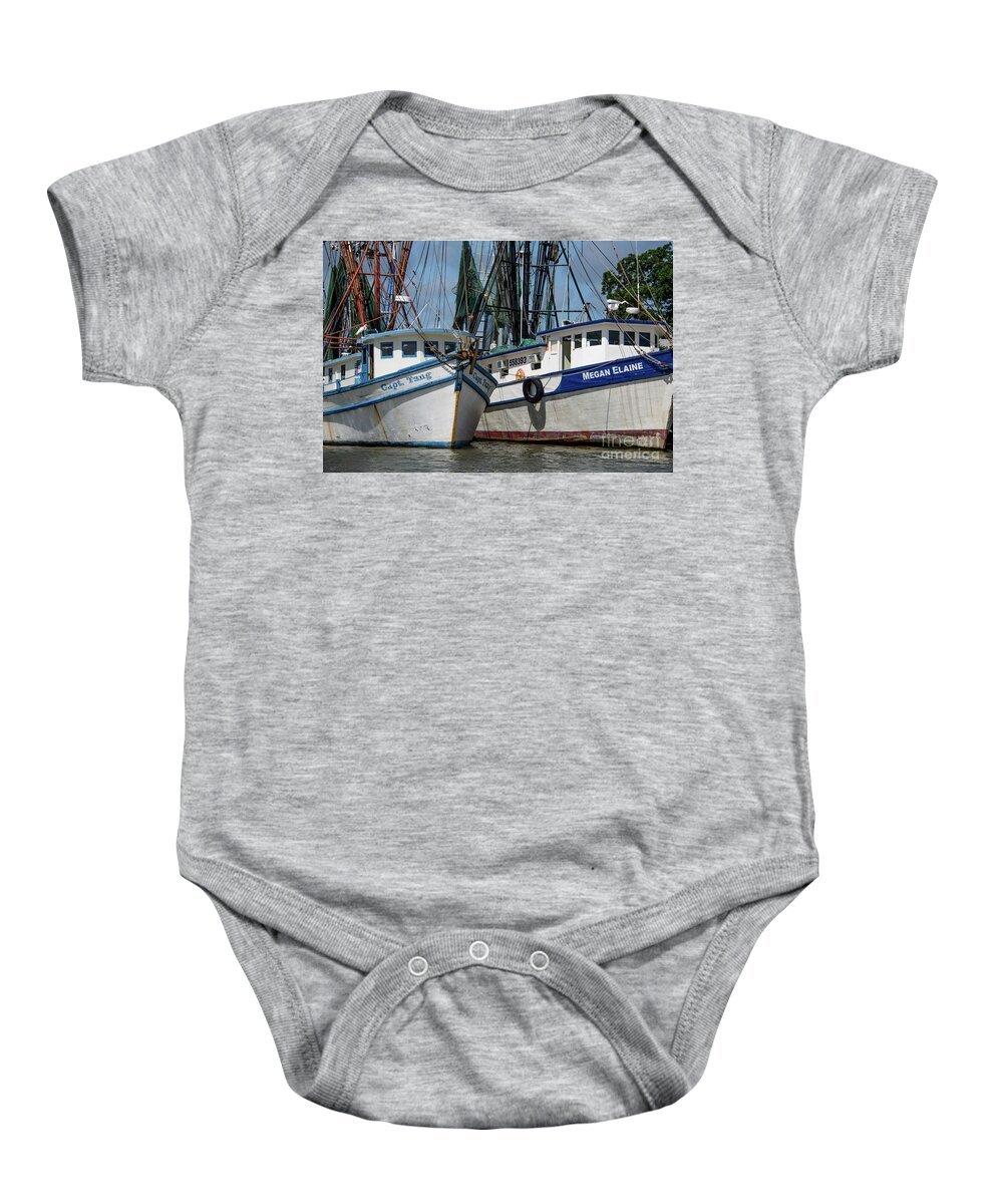 Capt Tang Baby Onesie featuring the photograph Shrimp Life by Dale Powell