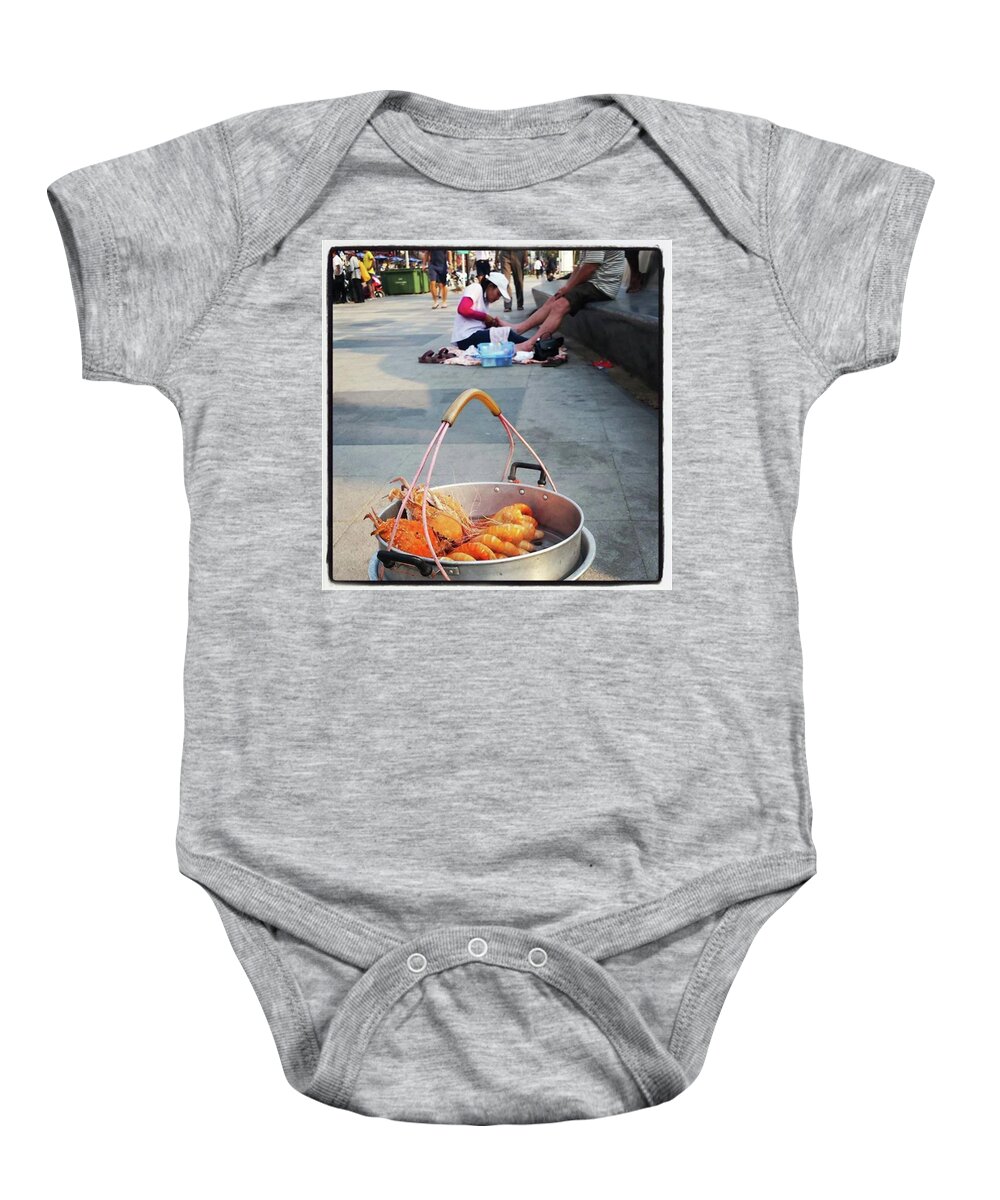 Thaifood Baby Onesie featuring the photograph Shrimping And Crabbing On The by Mr Photojimsf