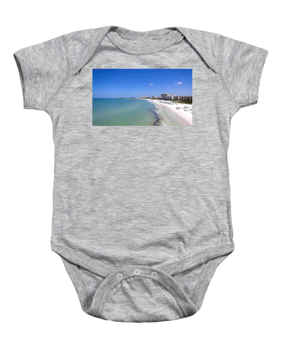 Siesta Key Baby Onesie featuring the photograph Siesta Key beach, Sarasota, FL by Chris Smith