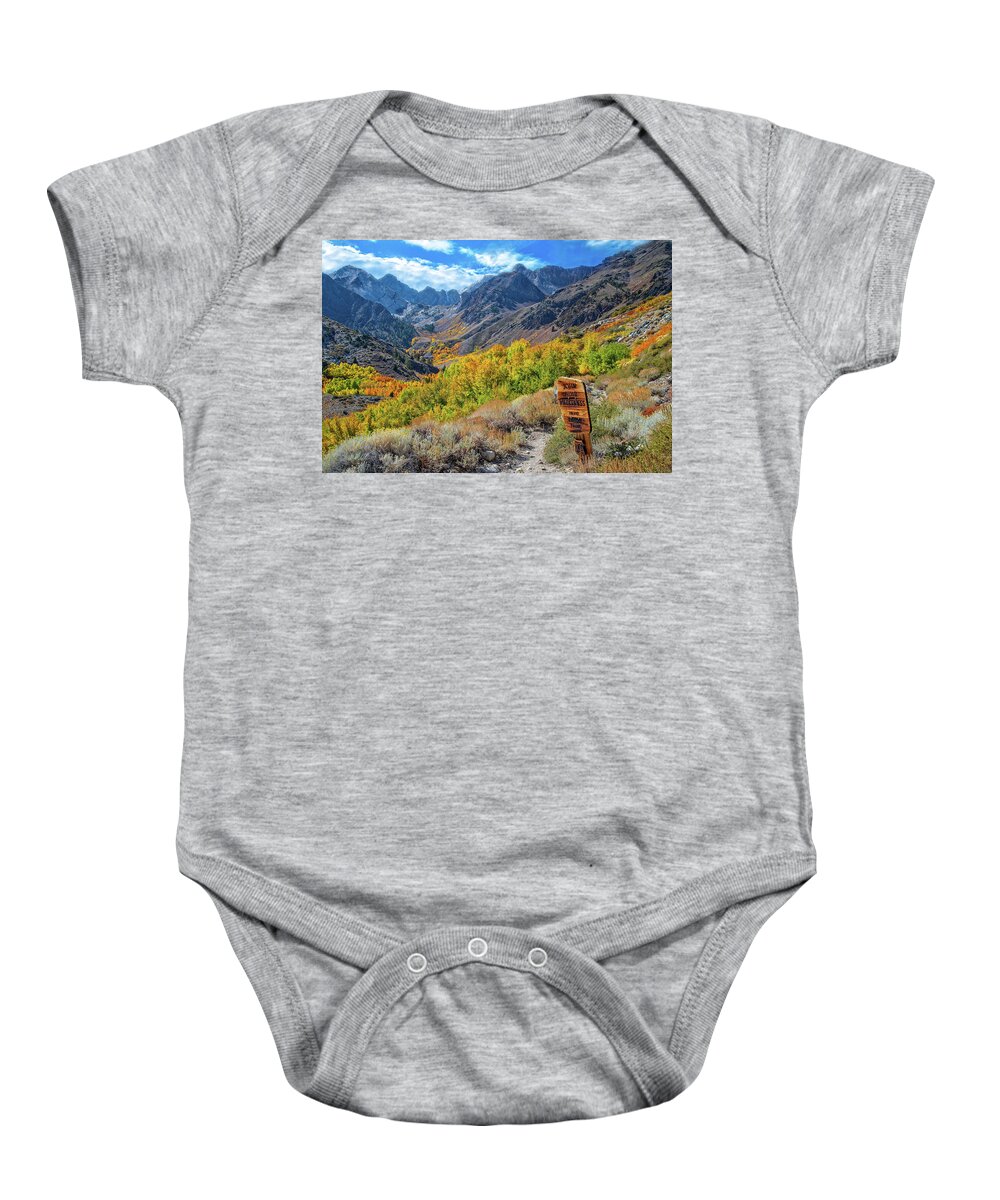 Fall Baby Onesie featuring the photograph Signs of Grandeur by Lynn Bauer