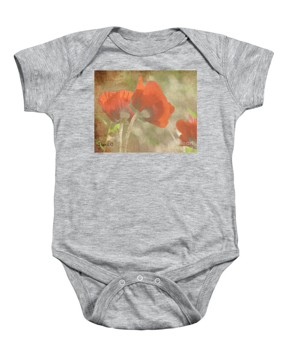 Poppy Baby Onesie featuring the photograph Silent Dancers by Traci Cottingham