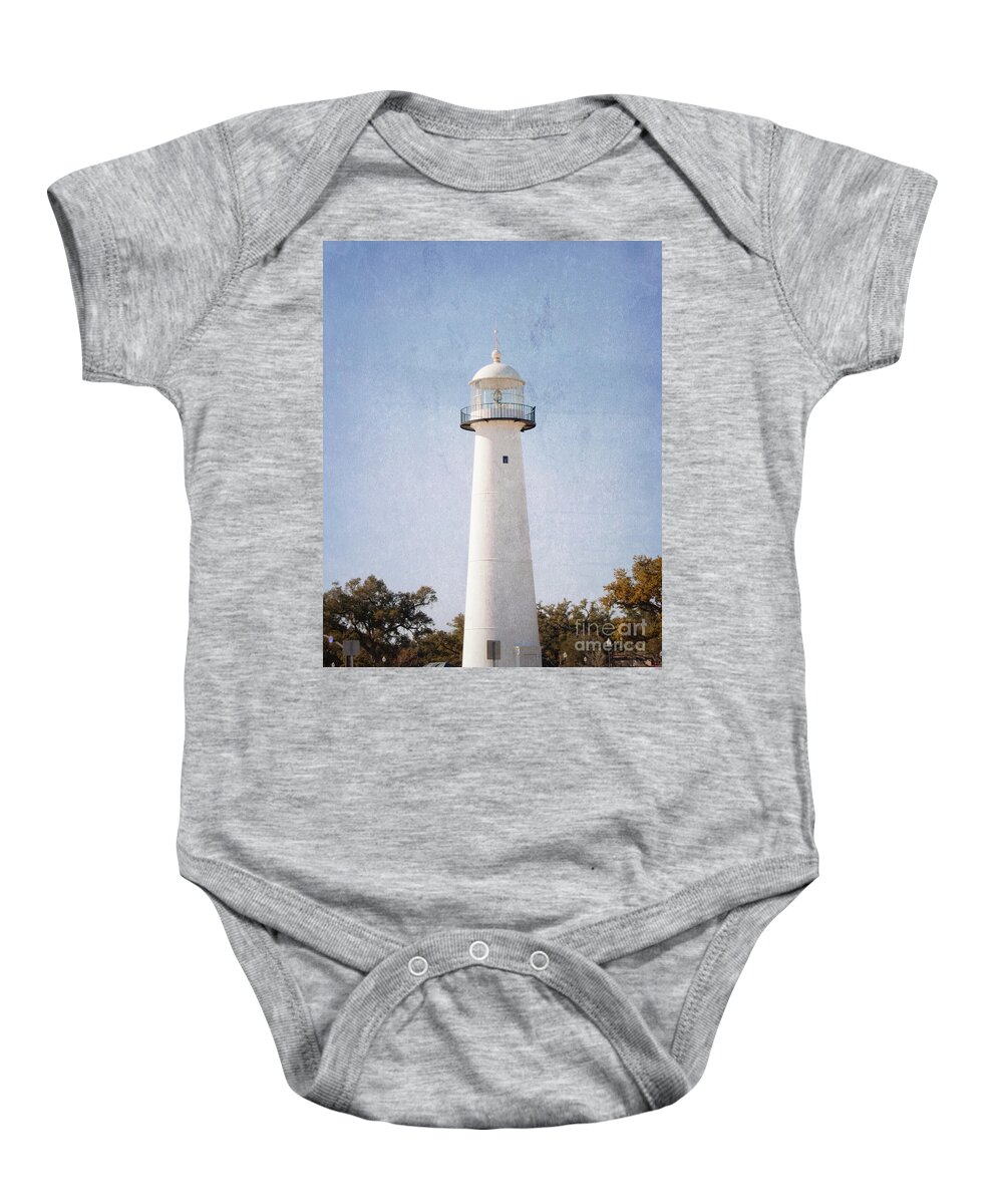 Lighthouse Baby Onesie featuring the photograph Simply Lighthouse by Roberta Byram