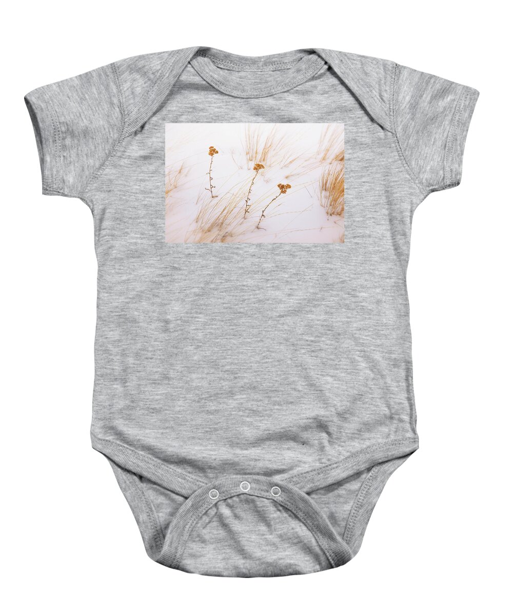 Winter Baby Onesie featuring the photograph Sisters by Allan Van Gasbeck