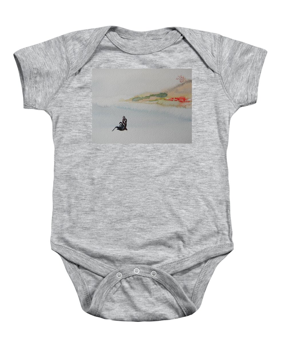 Landscapes Baby Onesie featuring the painting Six Seasons Dance Two by Marwan George Khoury