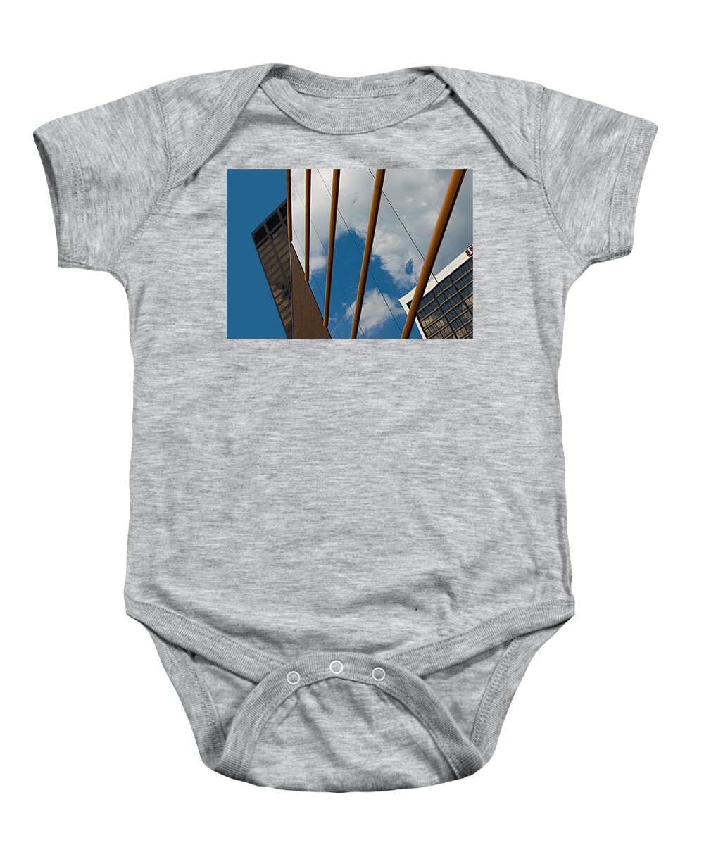 Photography Baby Onesie featuring the photograph Sky and Glass 3 by Janis Kirstein