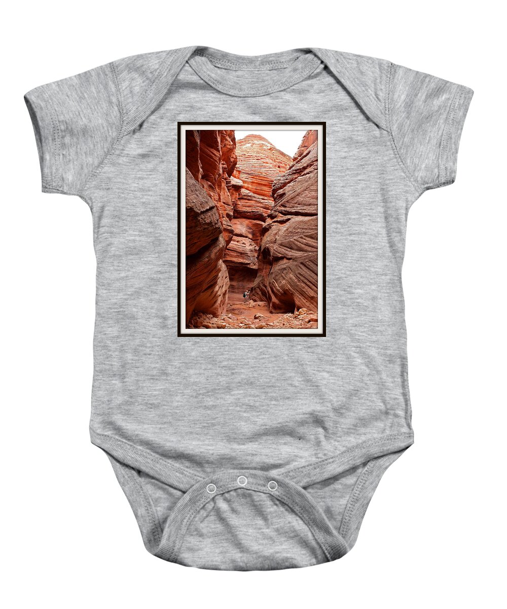 Slot Canyon Baby Onesie featuring the photograph Slot Canyons by Farol Tomson