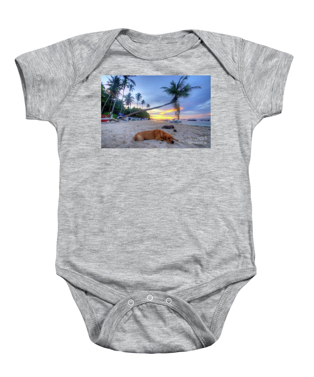 Art Baby Onesie featuring the photograph Snooze by Yhun Suarez