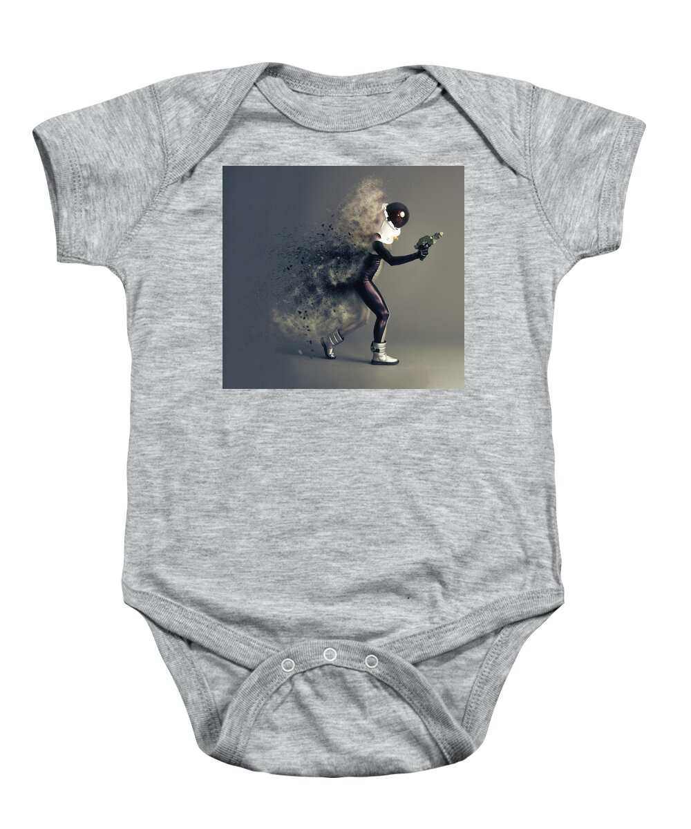 Space Baby Onesie featuring the photograph Space Cadet by Smart Aviation