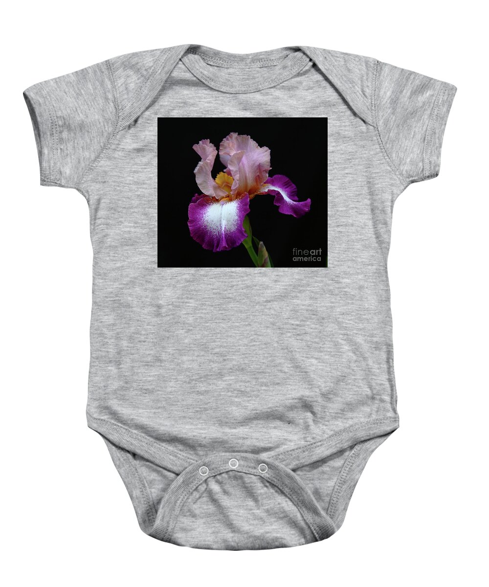 Iris Baby Onesie featuring the photograph Spring Formal by Marty Fancy