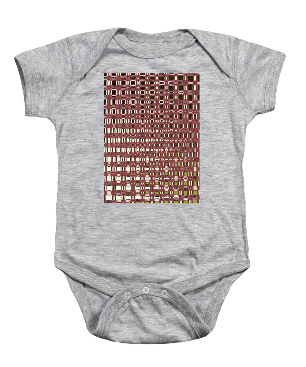 Square Fade Abstract Baby Onesie featuring the digital art Square Fade Abstract by Tom Janca