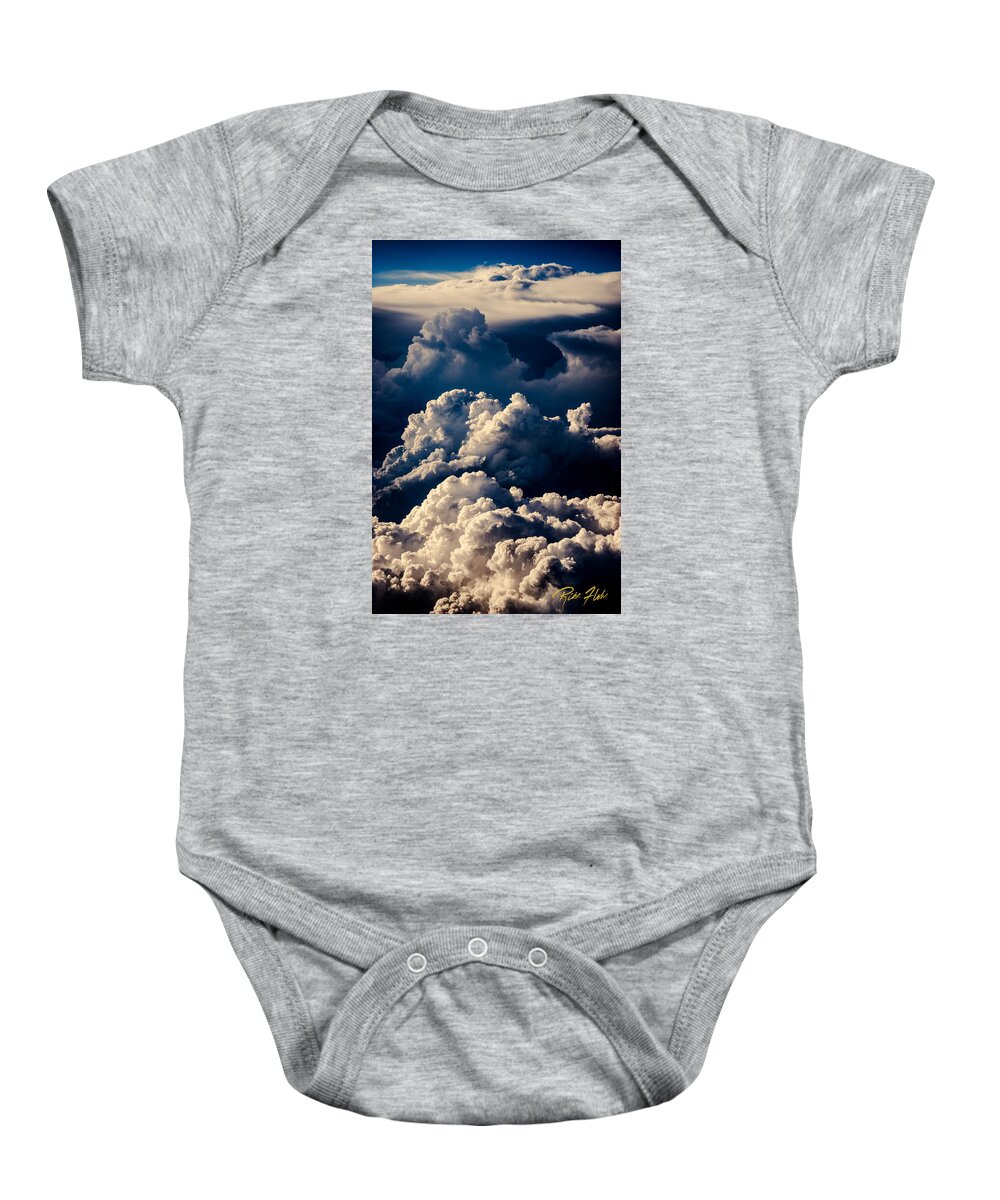 Sky Baby Onesie featuring the photograph Stacks of Thunderheads by Rikk Flohr
