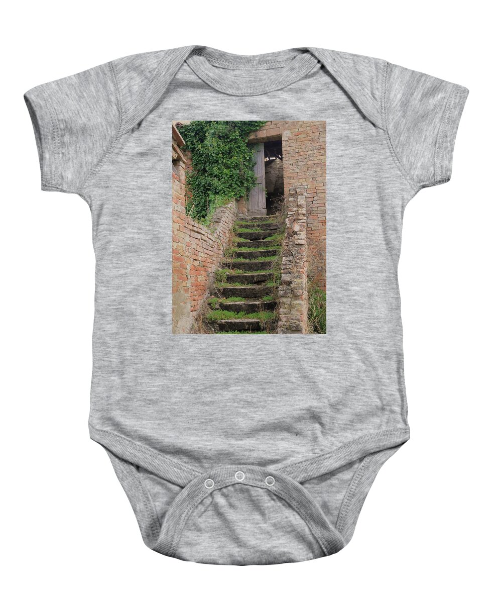 Europe Baby Onesie featuring the photograph Stairway Less Traveled by Jim Benest