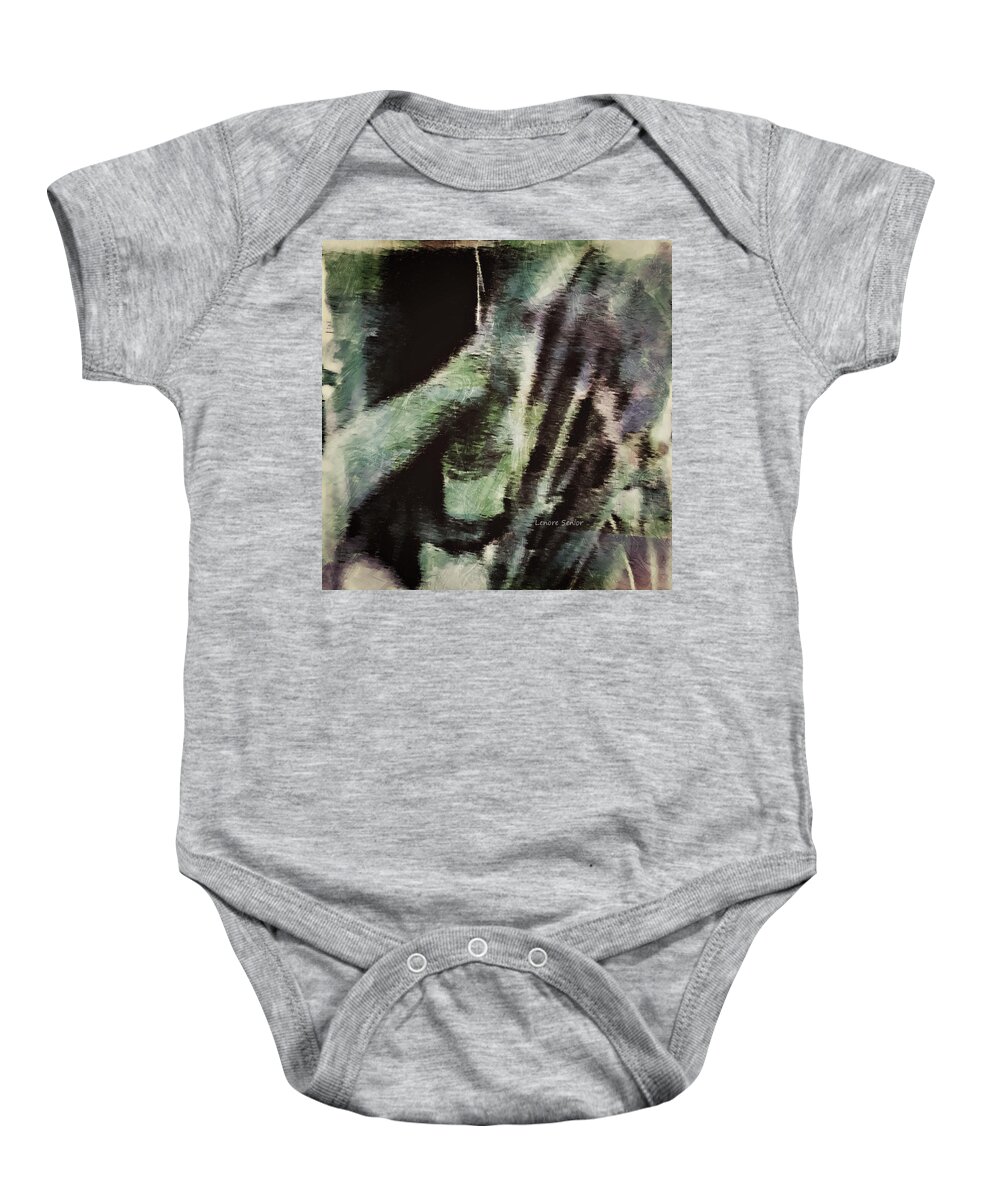 Abstract Baby Onesie featuring the photograph Stem Cell Abstract by Lenore Senior