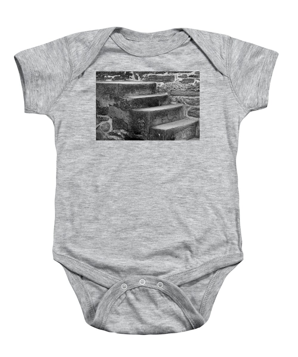 Stone Baby Onesie featuring the photograph Step Up by Nancy Dinsmore