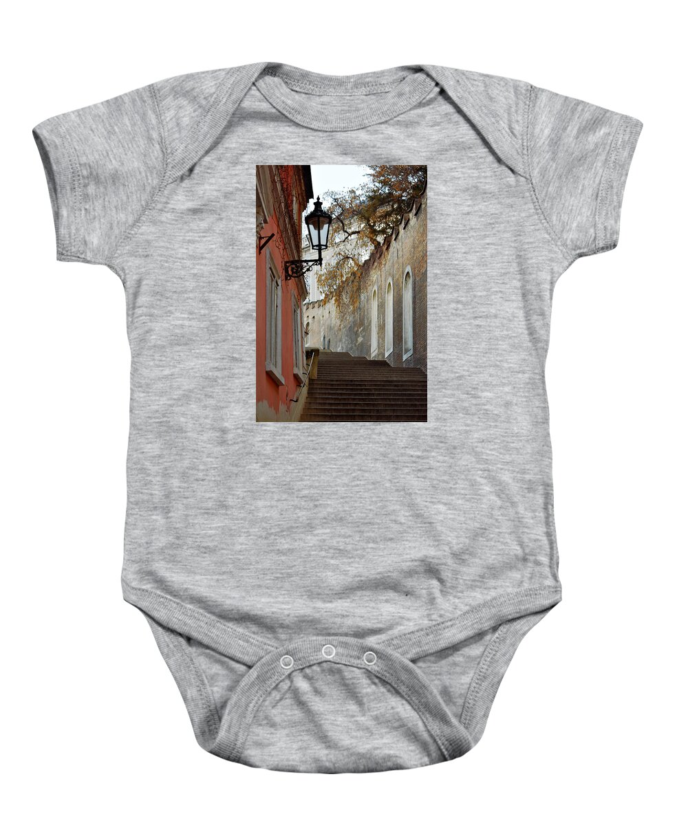 Lawrence Baby Onesie featuring the photograph Steps To Saint Vitus by Lawrence Boothby