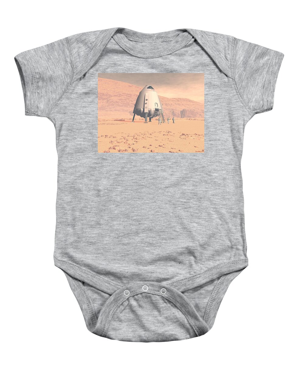 Tags Baby Onesie featuring the digital art Stormy Skies by David Robinson