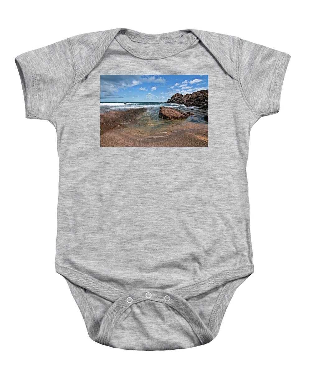 Nature As Pure As It Can Be Baby Onesie featuring the photograph Stormy weather by Pedro Cardona Llambias