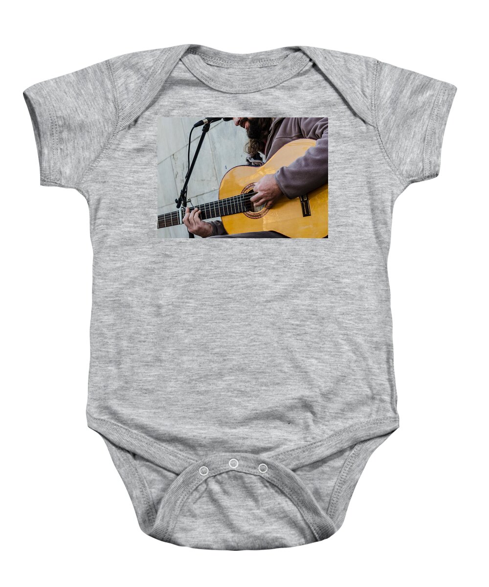 Spain Baby Onesie featuring the photograph Street musician - Seville by AM FineArtPrints