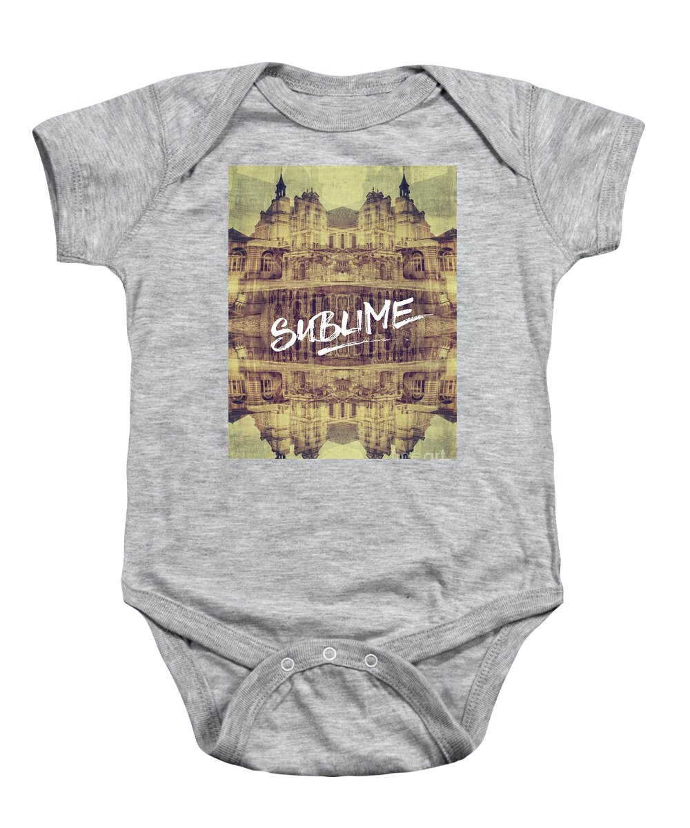 Sublime Baby Onesie featuring the photograph Sublime Fontainebleau Chateau France French Architecture by Beverly Claire Kaiya