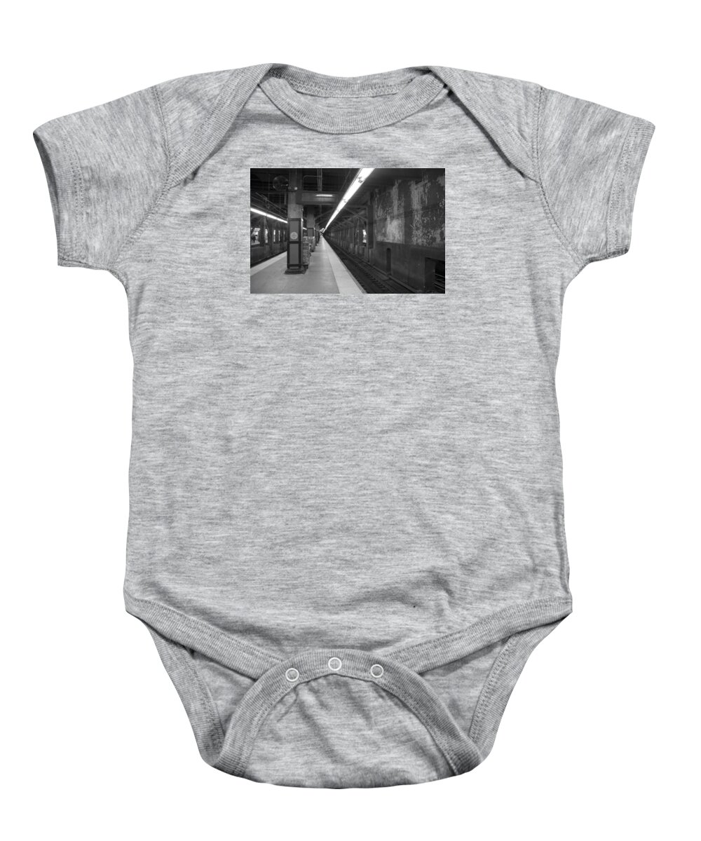  Nyc Baby Onesie featuring the photograph Subway at Grand Central by Allen Carroll
