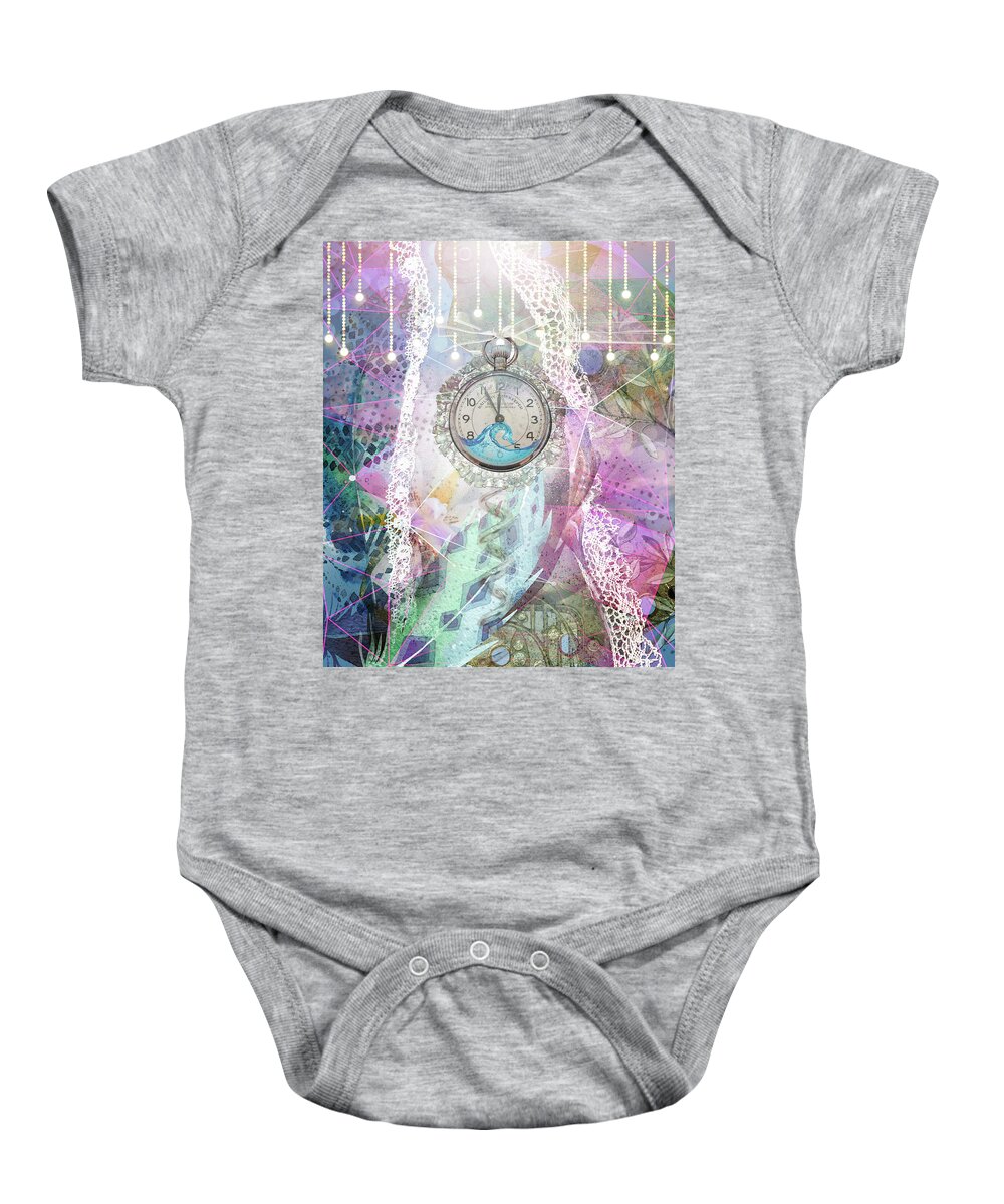 Summer Nights Baby Onesie featuring the digital art Summer Nights by Linda Carruth