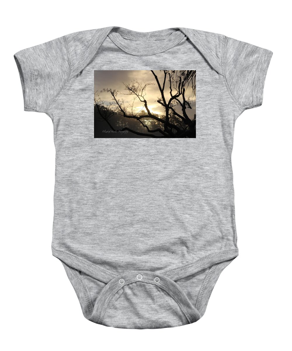  Baby Onesie featuring the photograph Sunset Silhouette by Elizabeth Harllee